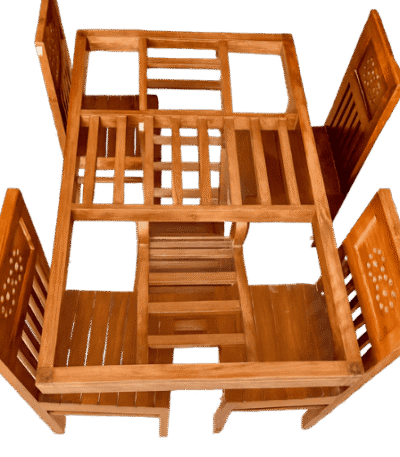 Tube Teak Dinning Table