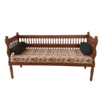 Maple Bench Teak 3 Seater with Cushion