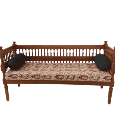 Maple Bench Teak 3 Seater with Cushion