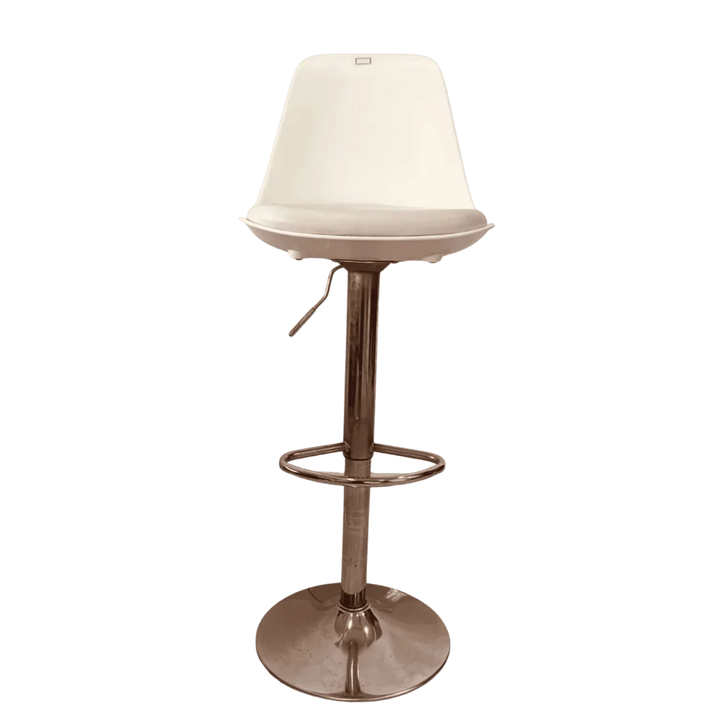 Roundo metal bar stool for kitchen counter and home bar seating