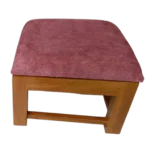 Mini Cushioned Teak Stool
