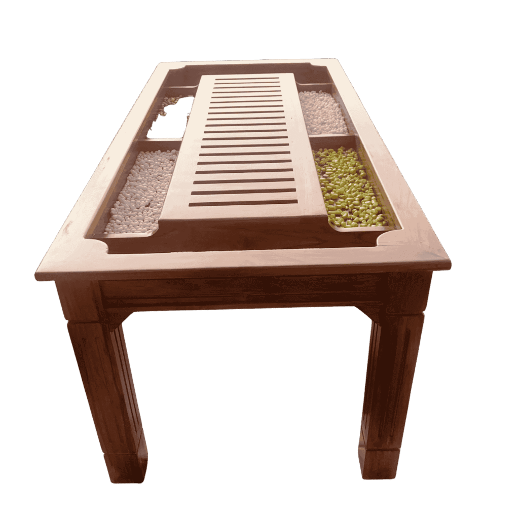 Roller Teak Dining Table 6×3 for spacious family dining rooms