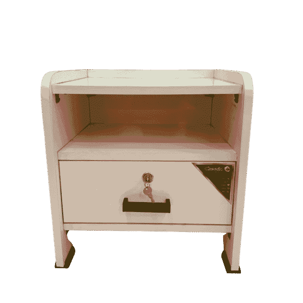 Blanco UV board side table 16×16×24 inches bedside and sofa side table for bedroom and living room