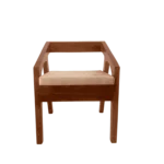 Rectangle Acacia Cushion Dining Chair