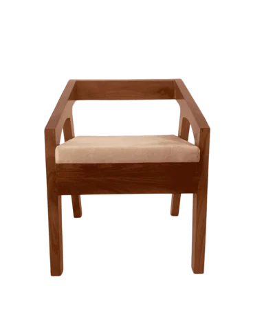 Rectangle Acacia Cushion Dining Chair