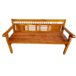 CNC Cutting Teak Bench 3 Seater