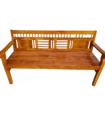 CNC Cutting Teak Bench 3 Seater