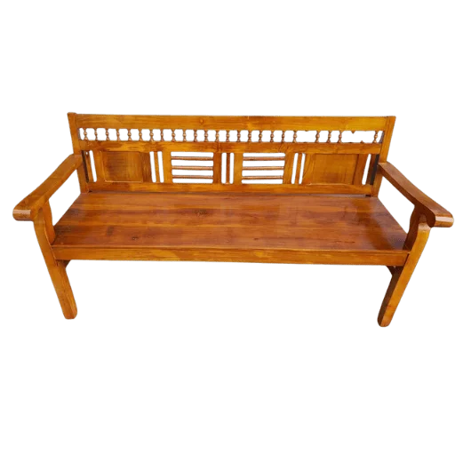 CNC Cutting Teak Bench 3 Seater