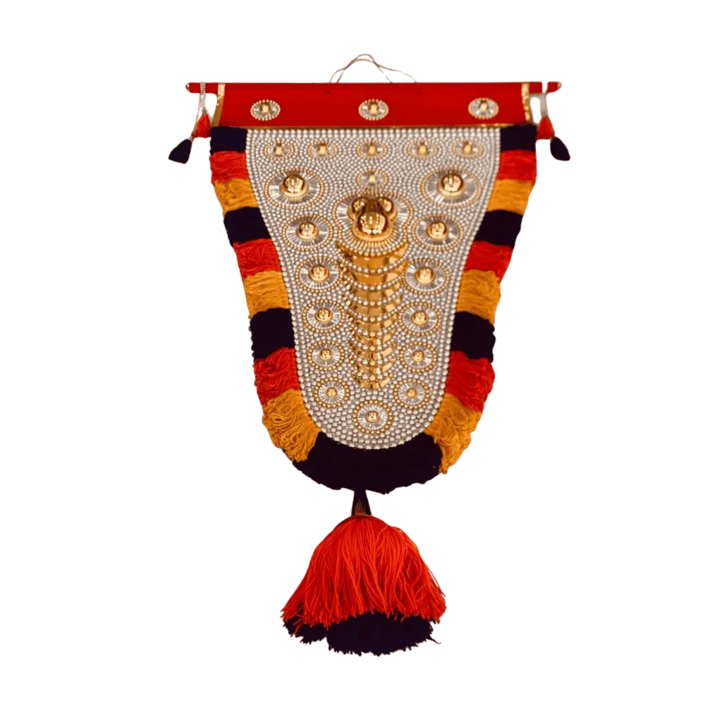 3.5 ft Gold and Silver Nettipattam