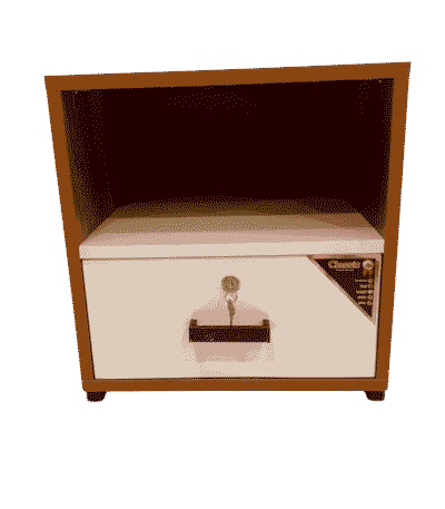 Unibox UV board side table 16×16×24 inches modern compact end table for living room bedroom