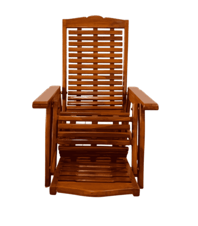 Ordinary teak recliner chair for living room comfort seating