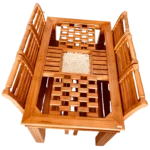 Biscuit Katta Teak Dinning Table