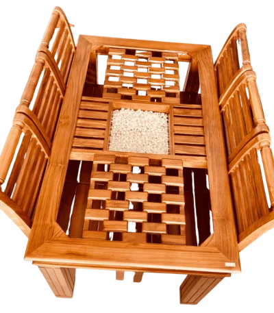 Biscuit Katta Teak Dinning Table