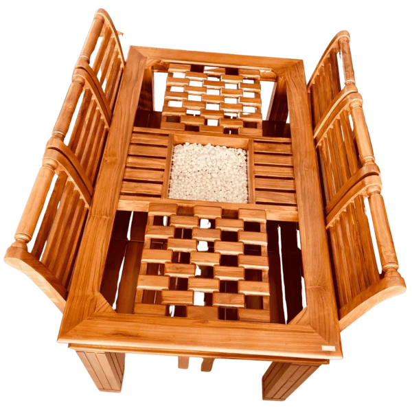 Biscuit Katta Teak Dinning Table