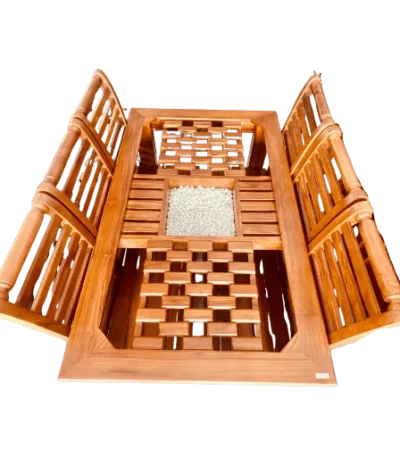 Biscuit Katta Acacia Dining Table