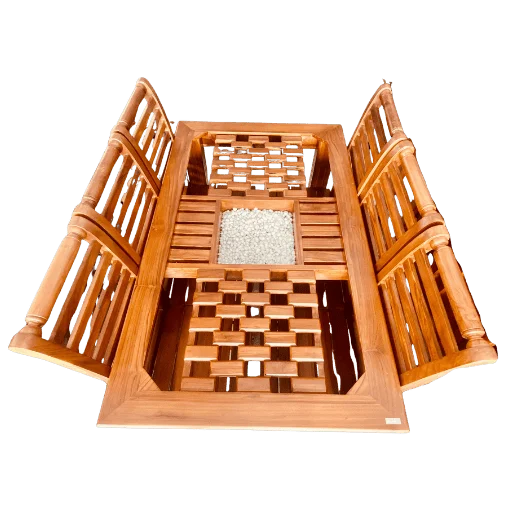 Biscuit Katta Acacia Dining Table