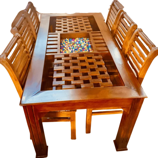 Biscuit Katta Acacia Dining Table