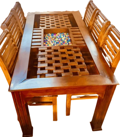 Biscuit Katta Acacia Dining Table