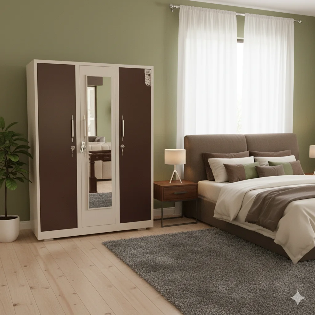 Western 3 Door Steel Almirah 78×54×18