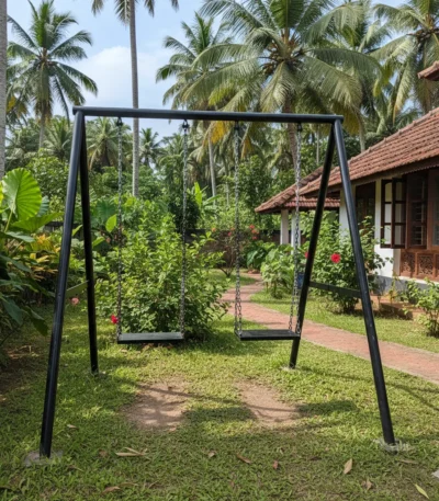 Outdoor Iron Double Swing