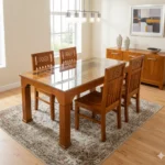 Pinned Acacia Dining Table 5×3 for spacious dining rooms