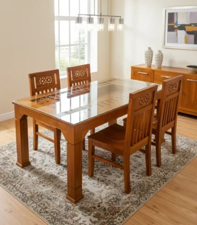 Pinned Acacia Dining Table 5×3 for spacious dining rooms