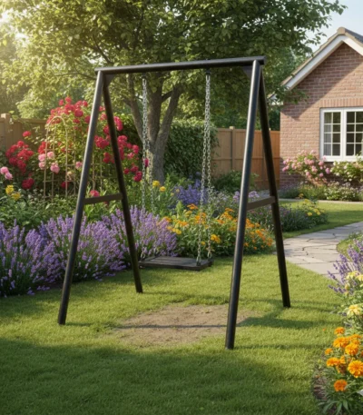 Outdoor Iron Single Swing