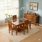 Tube Teak Dinning Table 5×3