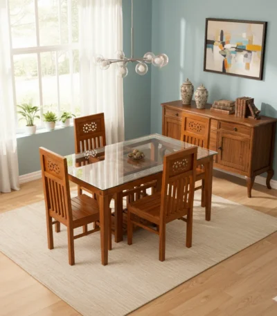 Tube Teak Dinning Table 5×3