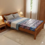 Reeper Teak 4 ft Double Cot for children bedroom
