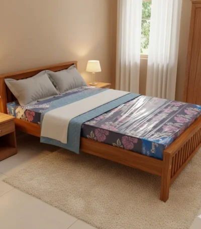 Reeper Teak 4 ft Double Cot for children bedroom