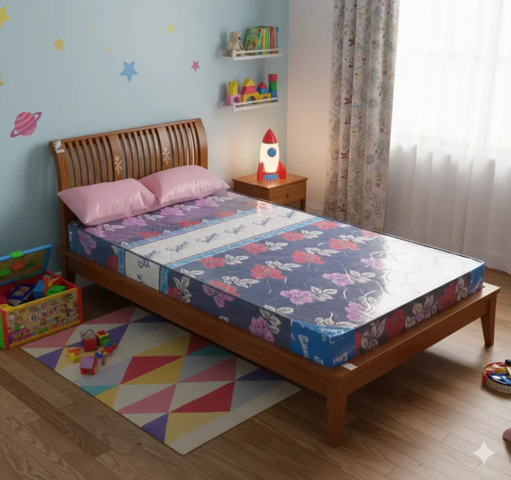 Long Orchid Teak 3ft Single Cot fort kids bedroom