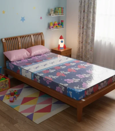 Long Orchid Teak 3 ft Single Cot fort kids bedroom