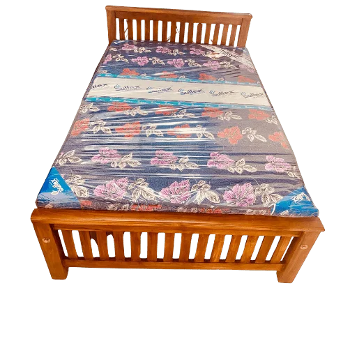 Reeper Teak 4 ft Double Cot for bachelor flats