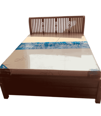 Long Orchid Teak 4 ft Double Cot