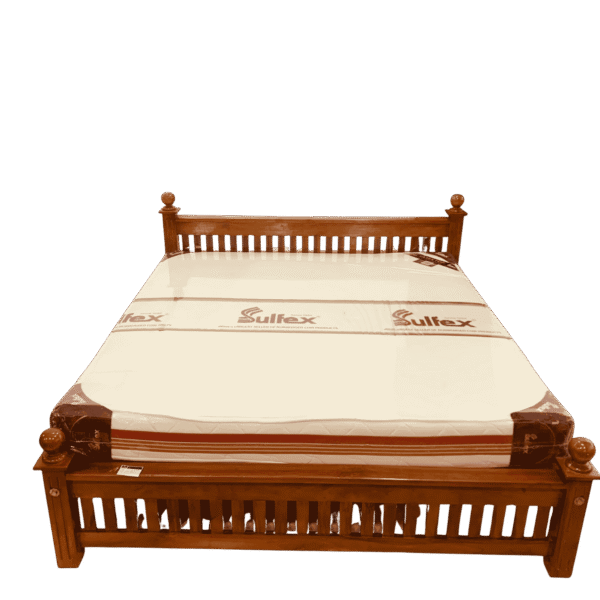 Dome Reeper teak cot 5 ft queen size bed frame for bedroom furniture