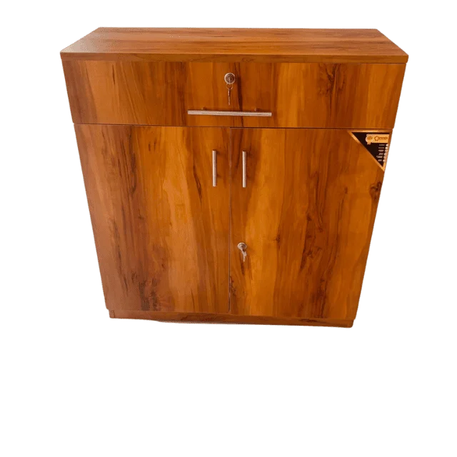 Closed 2 Door 1 Drawer Particle Board Shoe Stand for home organization