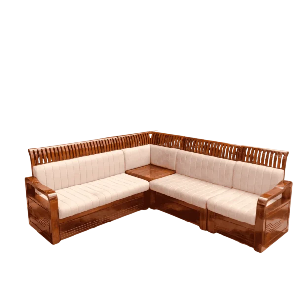 Slatted Orchid Teak Corner Sofa Set 3+2+1