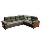 Bronza full cover corner sofa set 2+2+1 for homes