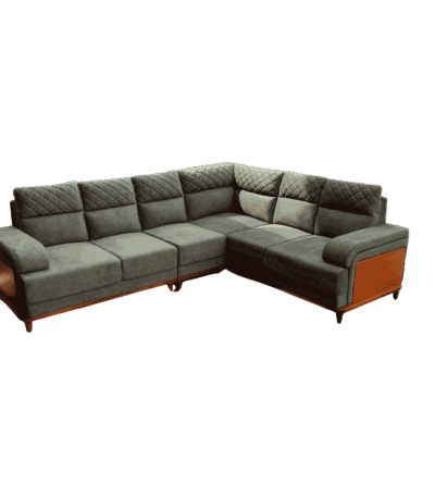 Bronza full cover corner sofa set 2+2+1 for homes