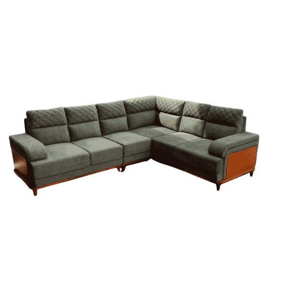 Bronza full cover corner sofa set 2+2+1 for homes
