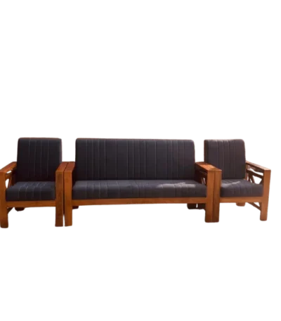CrossArm Teak Sofa Set 3+1+1 for living room