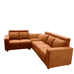 Spazzio Full Cover Corner Sofa Set 2+2+1