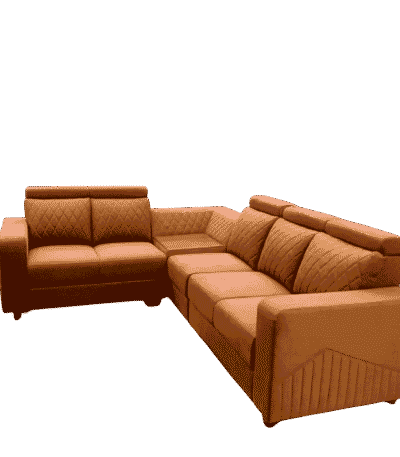 Spazzio Full Cover Corner Sofa Set 2+2+1