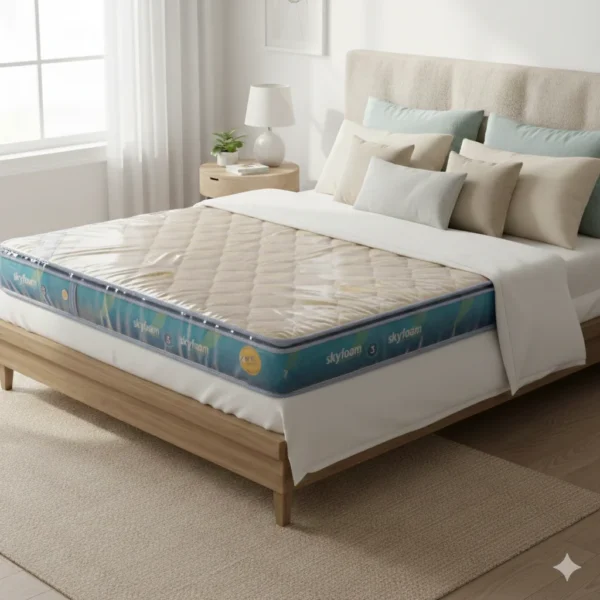 Foam Skyfoam Mattress 6 ft King Size 75×72×4 for comfortable sleep