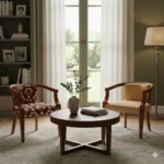 ClassicArc Teak Cushion Sitout Chair for living room or sitout area