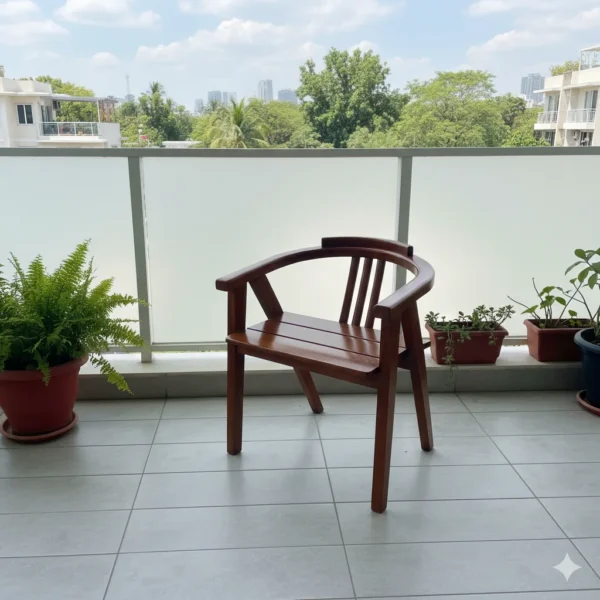 Mission Scissor Teak Sitout Chair