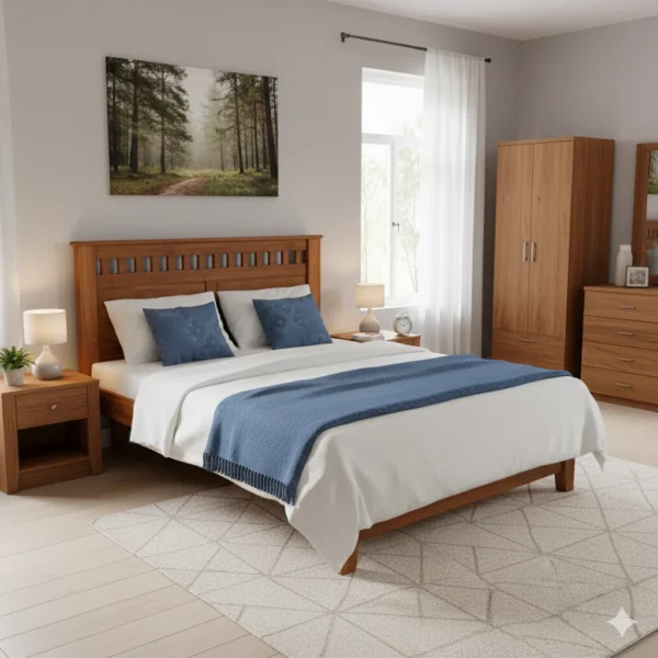 Grid Teak Palaka 6ft King Size