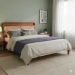 Cane Mahogany 5ft Queen Size