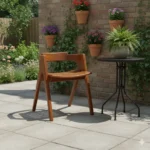 ScissorArc Teak Sitout Chair